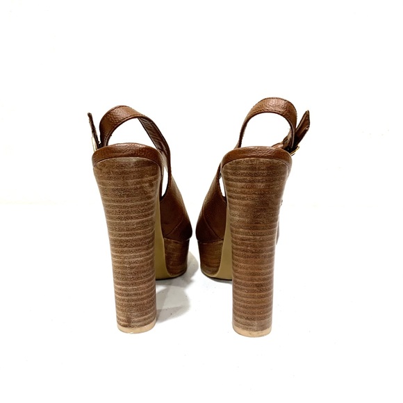 Steven Madden Brown Wedge Shoe (size: 7) - Picture 6 of 16